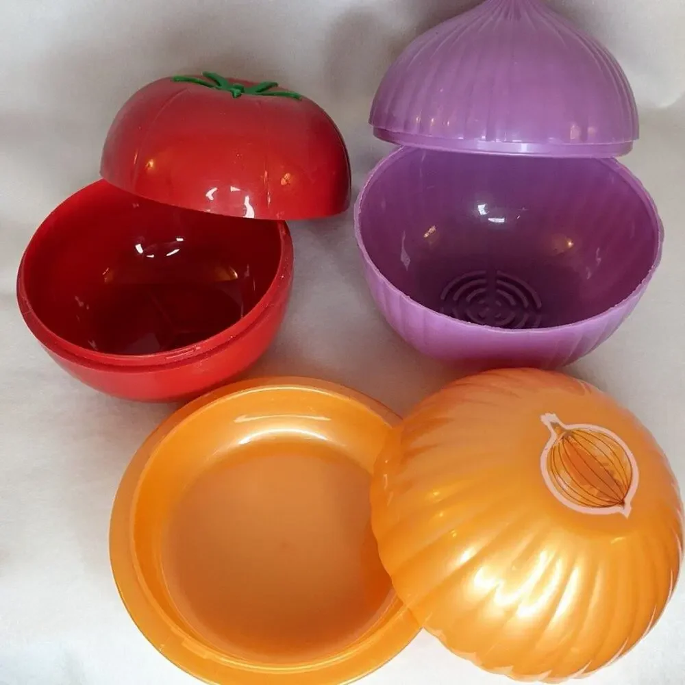Vintage Kitchen Food Storage Vegetable Containers